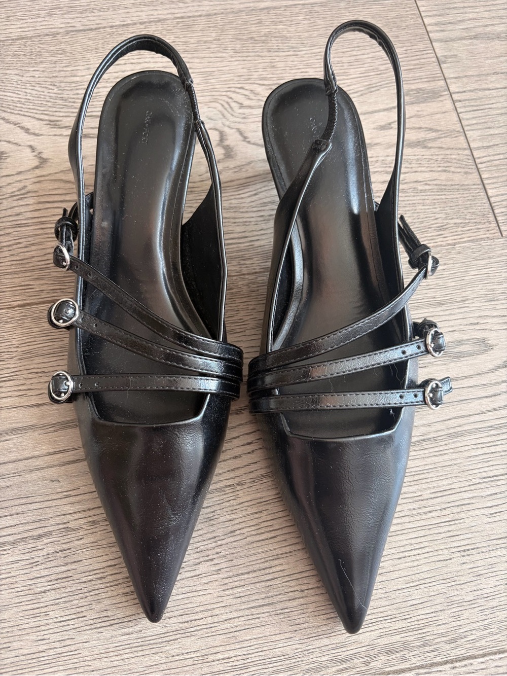 Oak + Fort Slingback Kitten Heels – Size 8